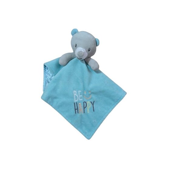 Baby Starters "Be Happy" Plush Bear Security Blanket  Lovey plush 12" - Picture 5 of 8
